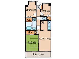 ｺｽﾓ武蔵新城ｸﾞﾚｲｽｺｰﾄ（710）の物件間取画像